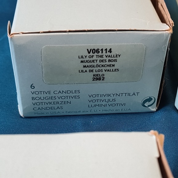 Lily of the valley Party Lite Votive and Tealight candles - Picture 6 of 12